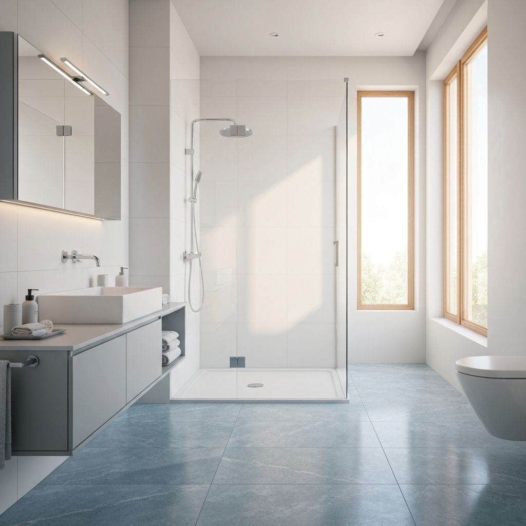 Sparkling clean bathroom