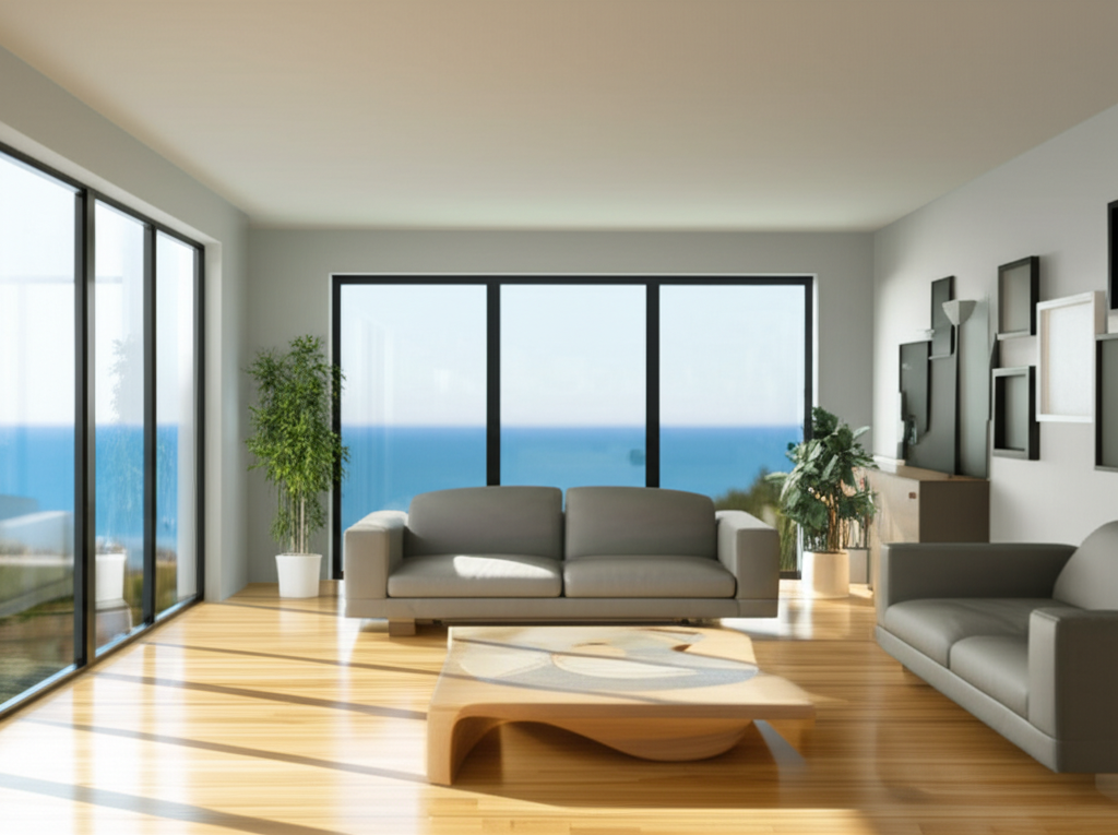 Clean modern home interior