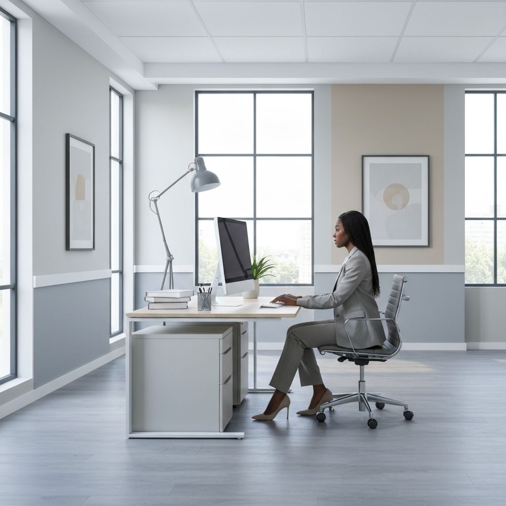 Clean office workspace