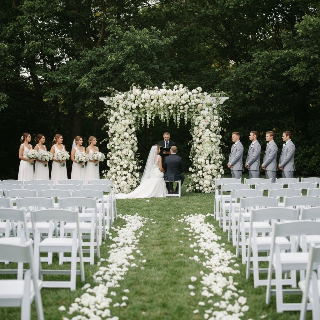 Elegant wedding ceremony