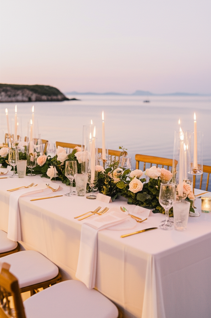 Wedding reception table